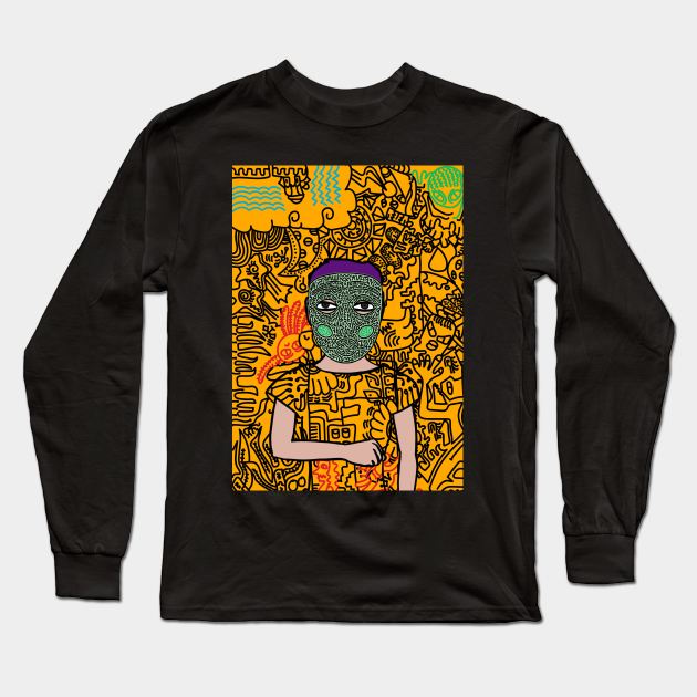 Captivating Charm: A Timeless Portrait Long Sleeve T-Shirt by Hashed Art